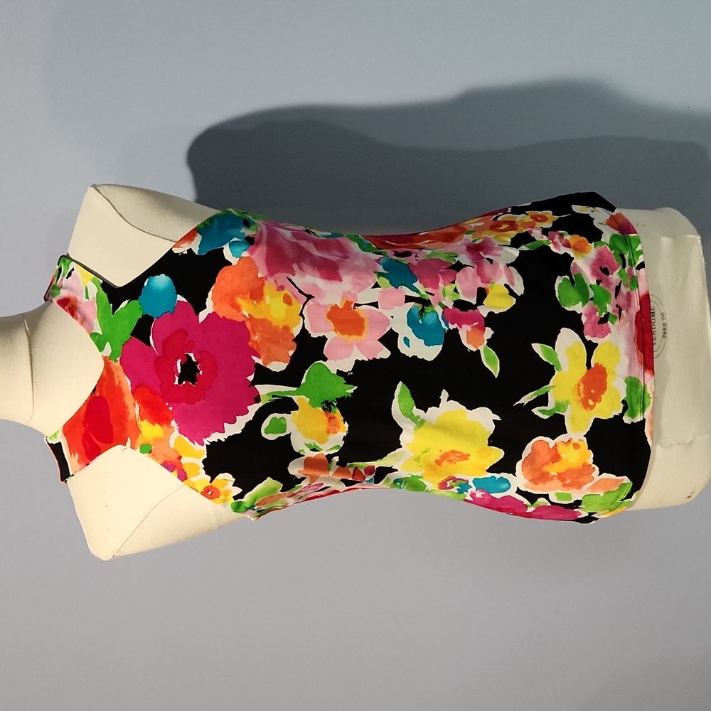 LRL floral sleeveless top